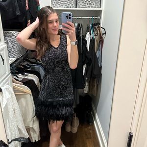 Feathered dress